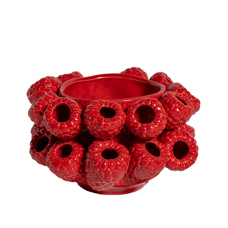 Ceramic Rasberry Pot Small