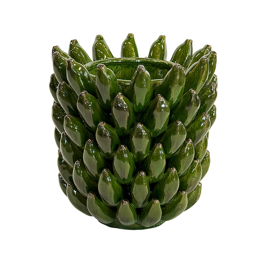 Ceramic Banana Vase Green Small