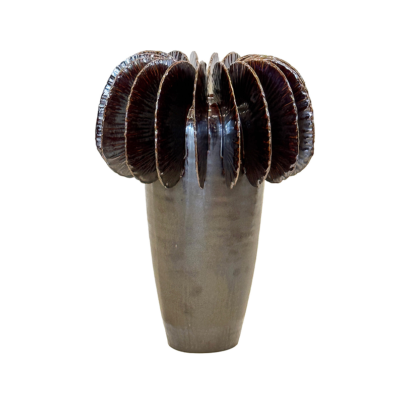 Ceramic Fin Vase Large