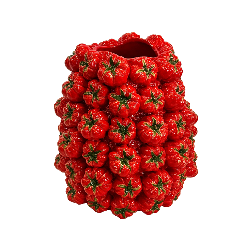 Ceramic Tomato Vase Short