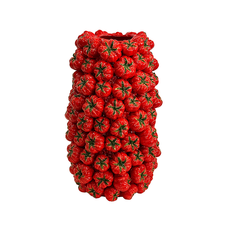 Ceramic Tomato Vase Tall