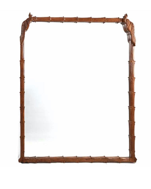 Walnut Peacock Mirror
