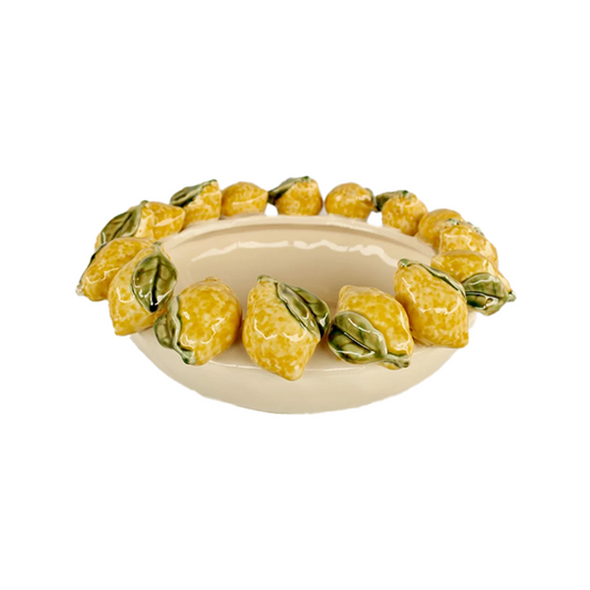 Large Yellow Lemon Bowl