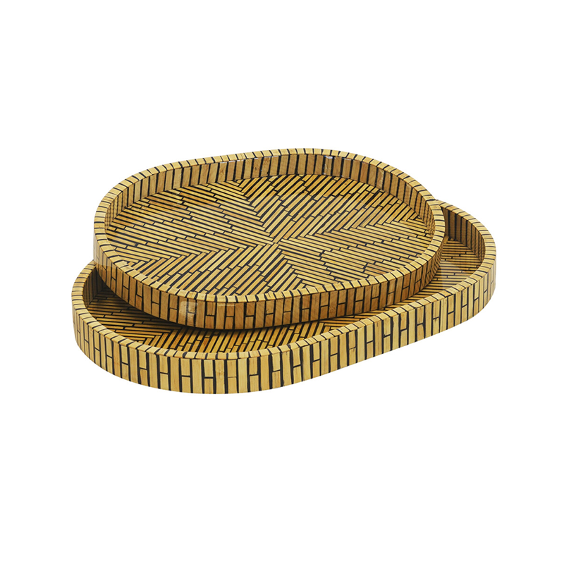 Mop Tray Oval Herringbone