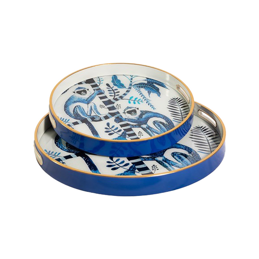 Round Monkey Palm Tray - Medium
