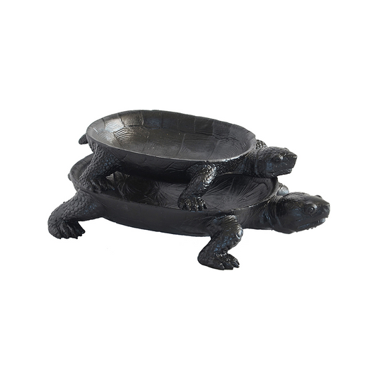 Turtle Platter S/2 Black