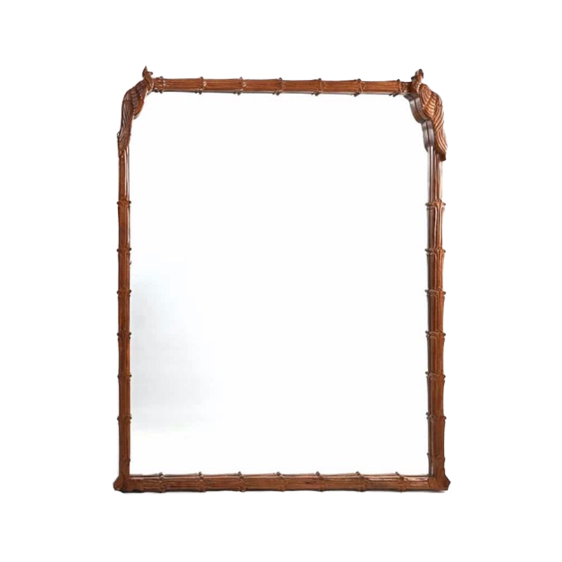 Walnut Peacock Mirror