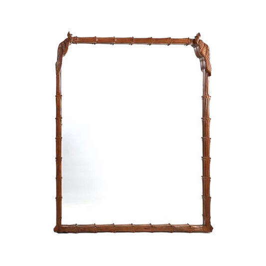 Walnut Peacock Mirror